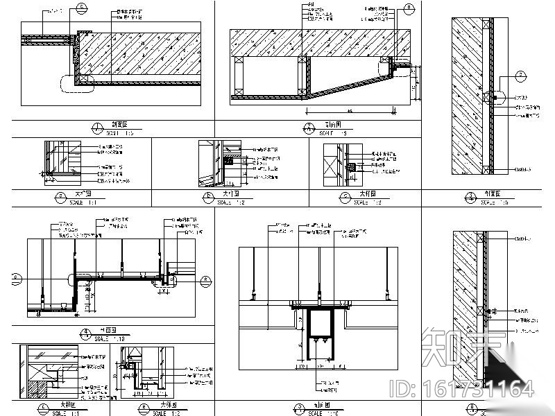 某烟厂办公楼会议室装修施工图cad施工图下载【ID:161731164】