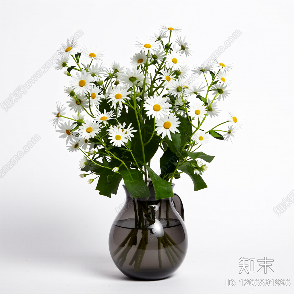 花瓶插花装饰3D模型下载【ID:1206891996】