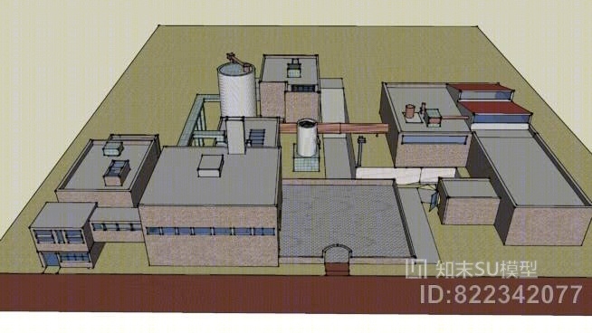 莫德勒工厂SU模型下载【ID:822342077】