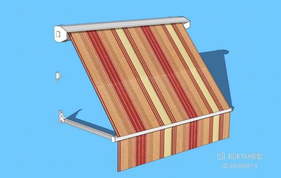 商业街布雨棚SU模型下载【ID:66588674】