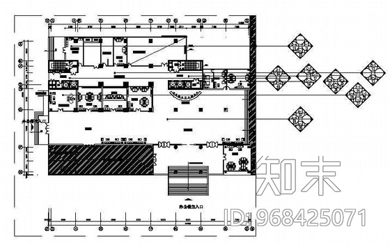 某办公楼装饰装修成套图cad施工图下载【ID:968425071】