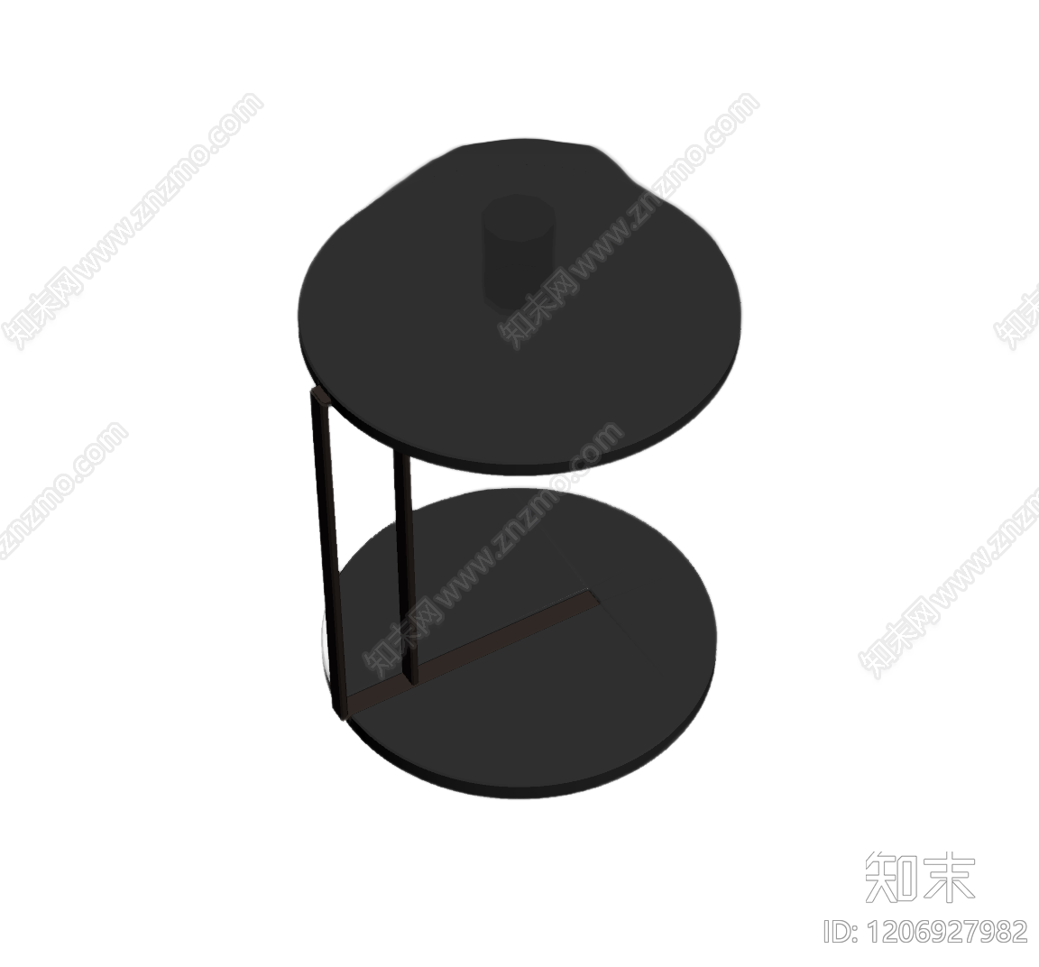 圆形双层茶几3D模型下载【ID:1206927982】