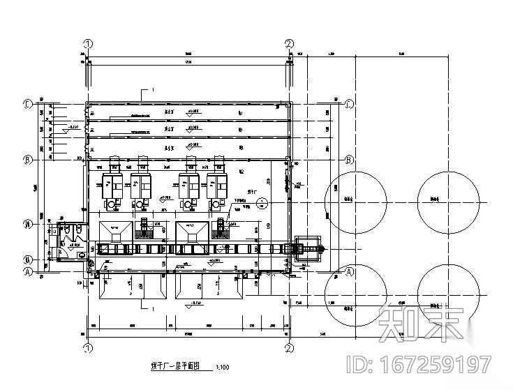 钢结构稻谷烘干厂建筑结构施工图(组合楼板)施工图下载【ID:167259197】