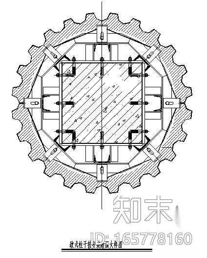 石材包柱节点构造详图集合施工图下载【ID:165778160】