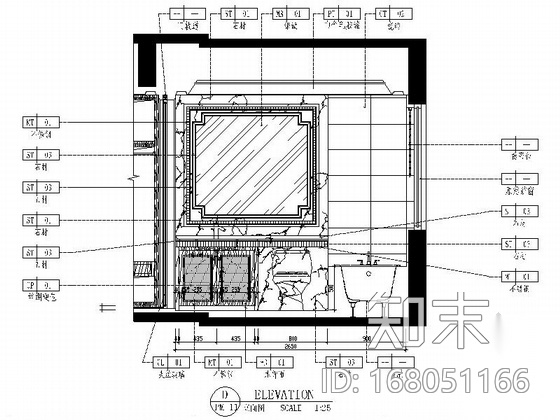 [广东]娴静舒适独具风格的样板间室内施工图（含效果图）cad施工图下载【ID:168051166】