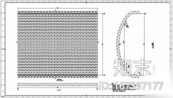 山东某大跨度干煤棚建筑结构施工图施工图下载【ID:167397177】