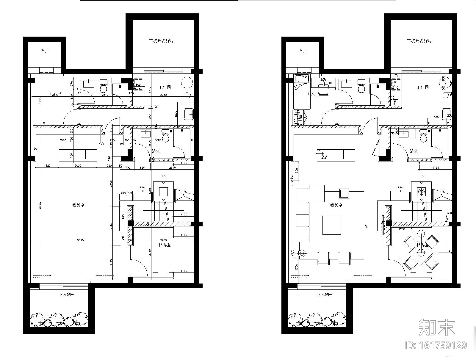 [上海]上海汤臣38河D型4层别墅装修样板房室内装修施工图cad施工图下载【ID:161759129】