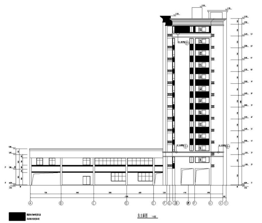 [浙江]现代风格住宅建筑施工图（1栋）cad施工图下载【ID:167381104】