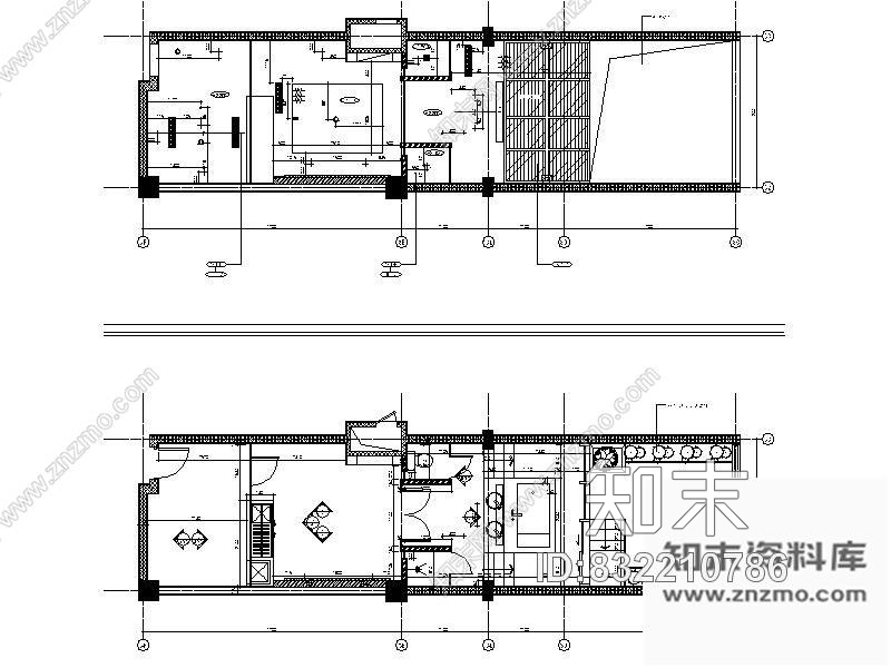 图块/节点某酒店S-1型客房立面图cad施工图下载【ID:832210786】