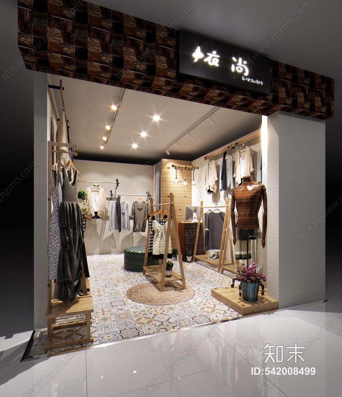 东南亚服装店3D模型下载【ID:542008499】