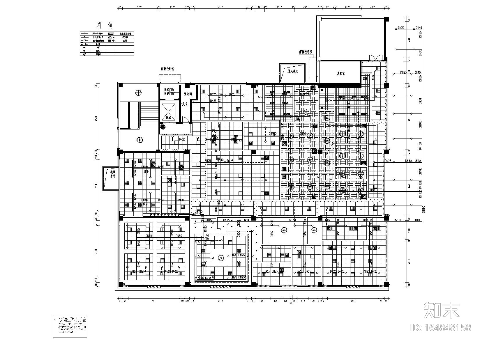 [安顺]正源-华西派出所工程施工图+工程清单cad施工图下载【ID:164848158】