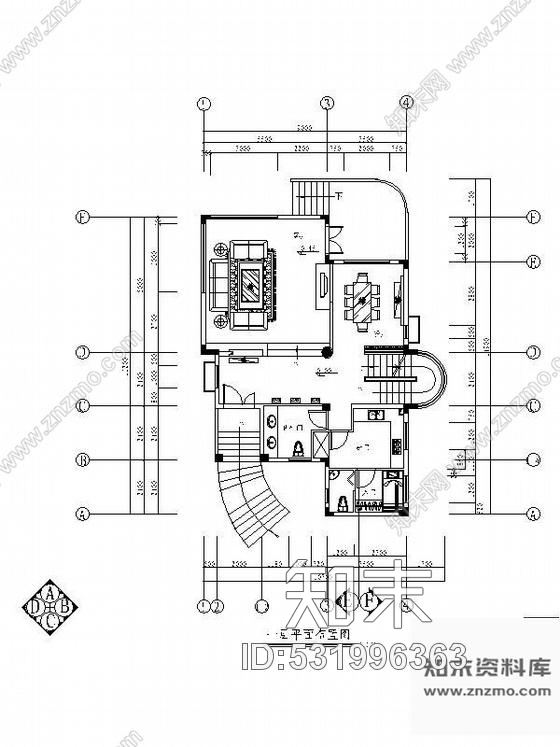 施工图广州某四层别墅装修设计图cad施工图下载【ID:531996363】