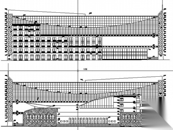 内蒙某高校国际交流中心施工图cad施工图下载【ID:151608193】