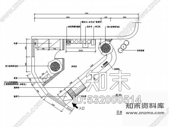 施工图深圳童趣连锁奶茶店室内CAD施工图含效果图施工图下载【ID:532000514】