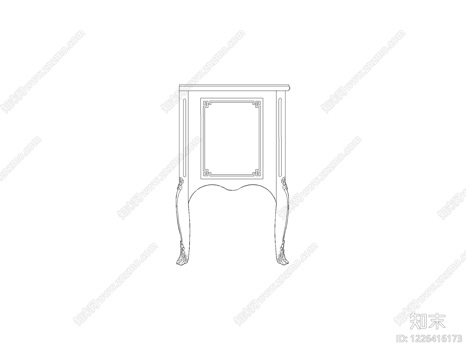 柜子平立面cad施工图下载【ID:1226416173】