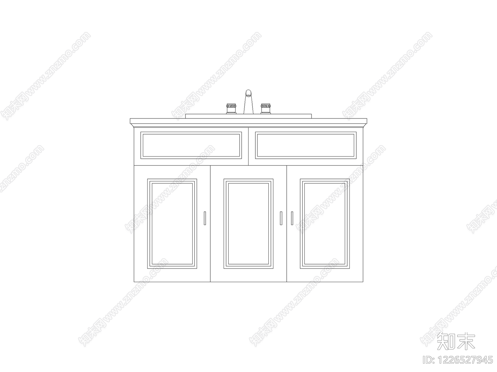 卫浴图块cad施工图下载【ID:1226527945】