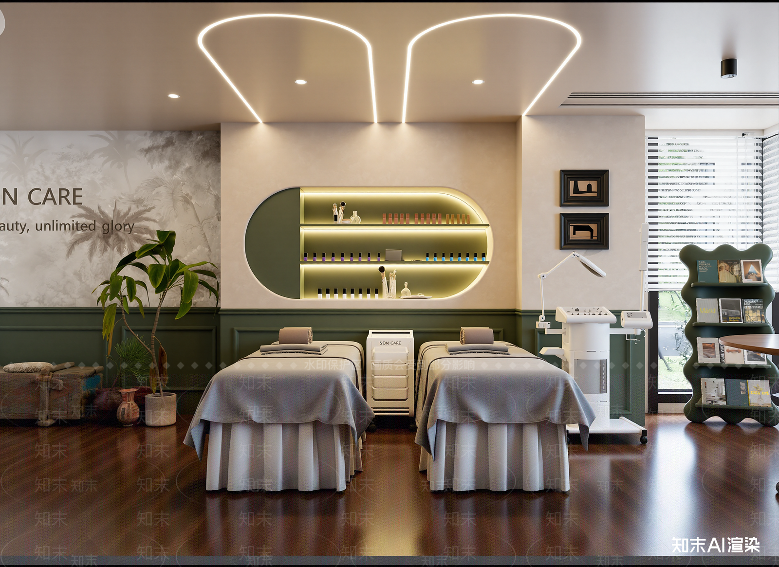 法式美容院3D模型下载【ID:1214325188】