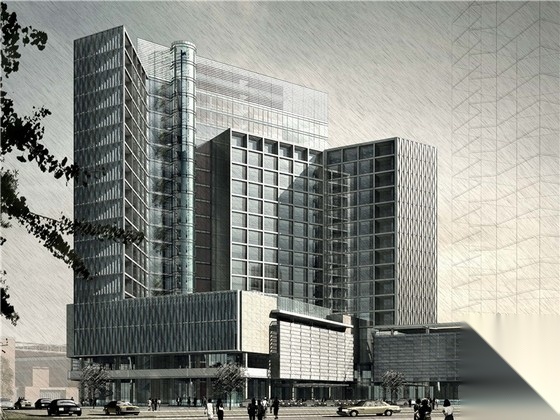 [河北]现代市级会展中心及高层酒店建筑设计方案文本施工图下载【ID:165406153】