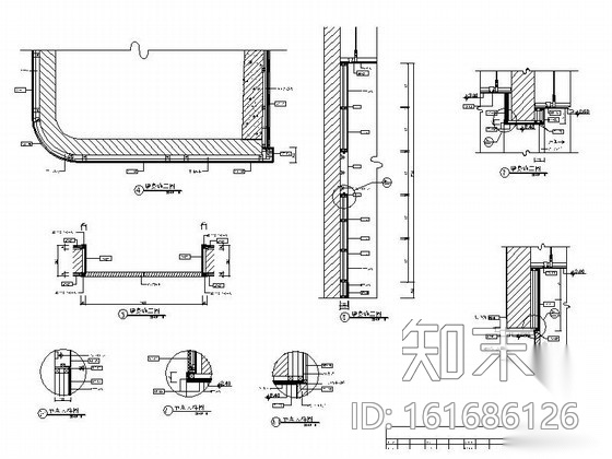 艺术中心大剧院走廊装修图cad施工图下载【ID:161686126】