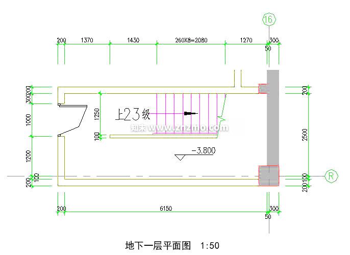 楼梯cad施工图下载【ID:178695199】
