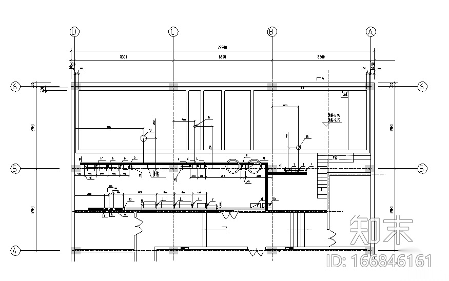 某小区中水系统回用处理全套工艺施工图cad施工图下载【ID:166846161】