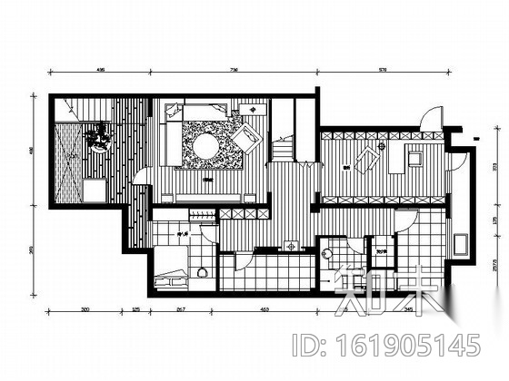 [台湾]某三层住宅室内设计图施工图下载【ID:161905145】