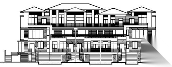 万科丹堤3号别墅建筑施工图cad施工图下载【ID:149903189】