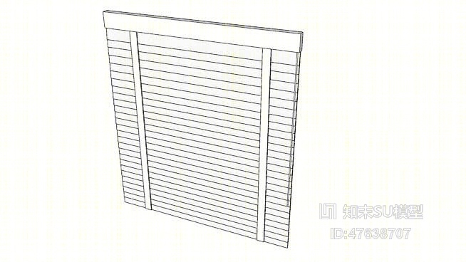百叶帘SU模型下载【ID:47638707】
