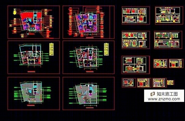 复式住宅装修施工图cad施工图下载【ID:56932759】