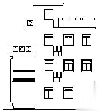 某小区四层老人活动中心建筑施工图cad施工图下载【ID:151593182】