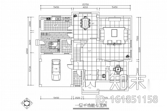 [贵州]现代中式风格三层别墅装修图（含效果图和实景照片...cad施工图下载【ID:161851158】