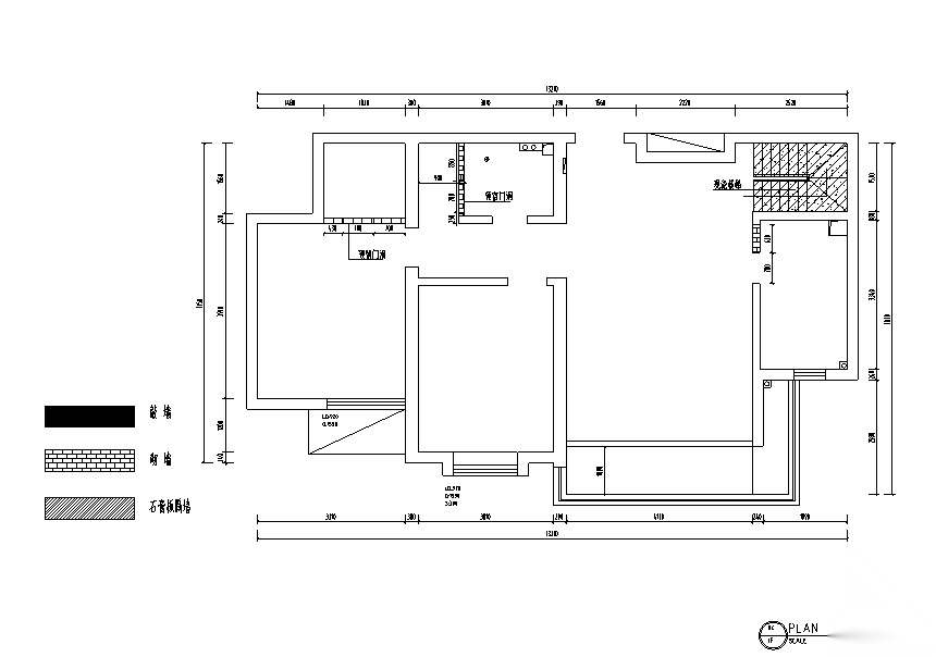 冬日阳光北欧风格复式住宅设计施工图（附效果图）施工图下载【ID:160494170】