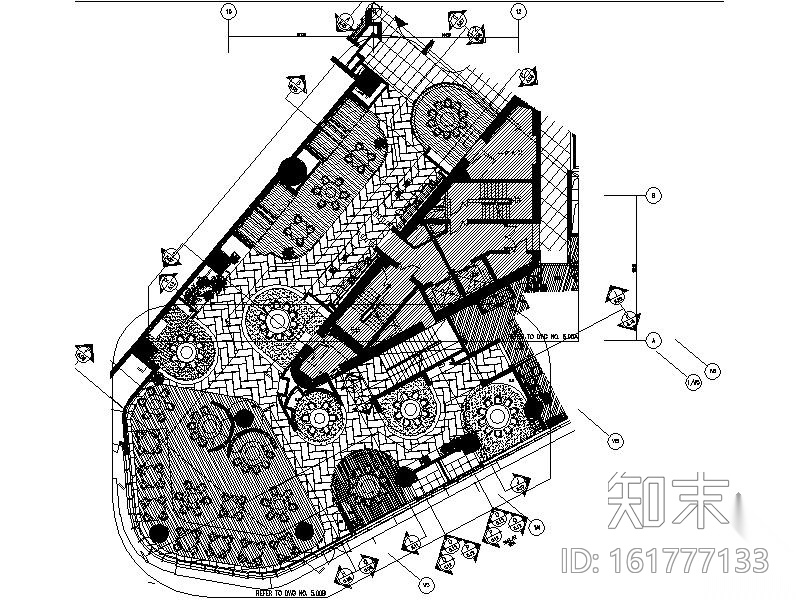 [北京]五星级酒店1F中餐厅施工图施工图下载【ID:161777133】