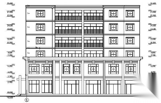 某派出所六层综合楼建筑施工图cad施工图下载【ID:167038103】