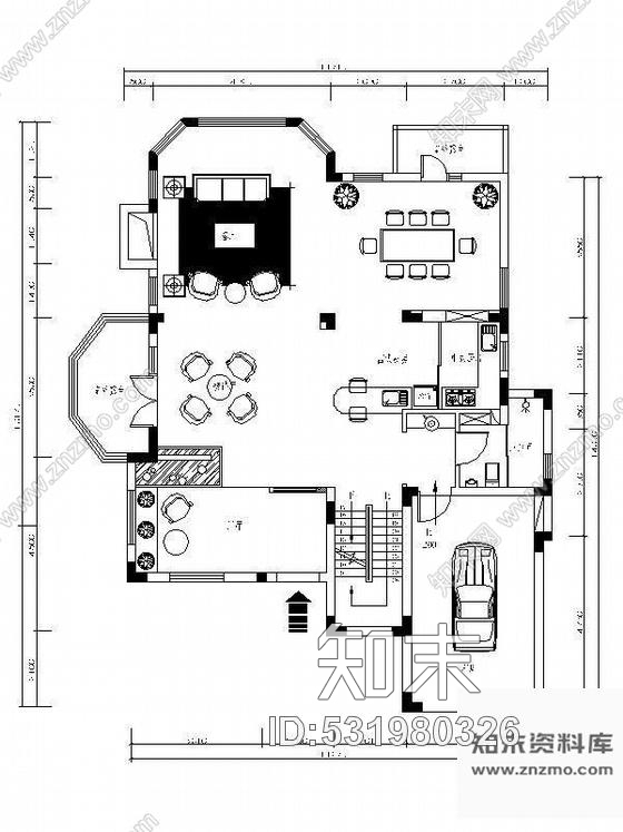 施工图重庆双层现代别墅装修图cad施工图下载【ID:531980326】