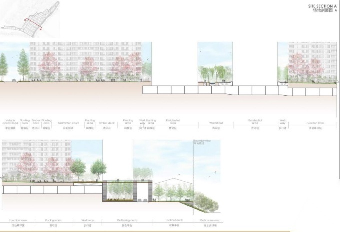 万科自然怡人居住景观方案设计cad施工图下载【ID:161083126】