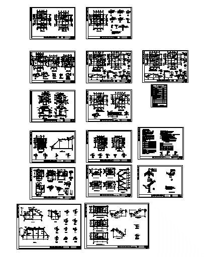 某三层小别墅建筑施工图施工图下载【ID:149903113】