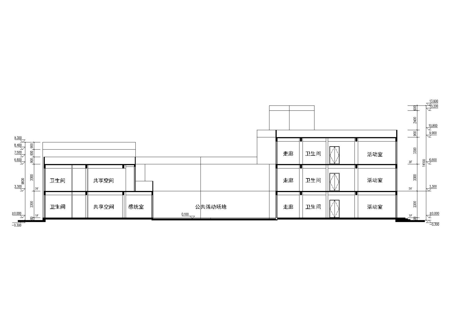 公建北大资源新幼儿园建筑设计方案文本（CAD+效果图）施工图下载【ID:151537130】