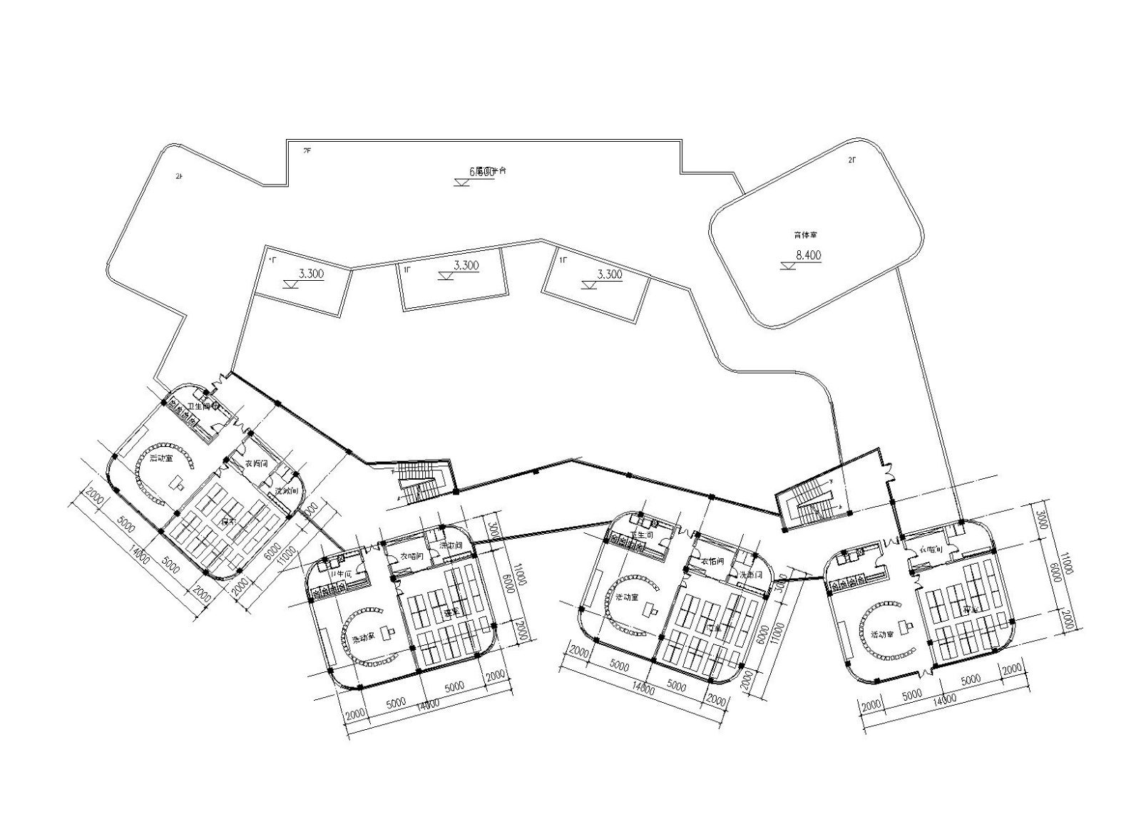 公建北大资源新幼儿园建筑设计方案文本（CAD+效果图）施工图下载【ID:151537130】