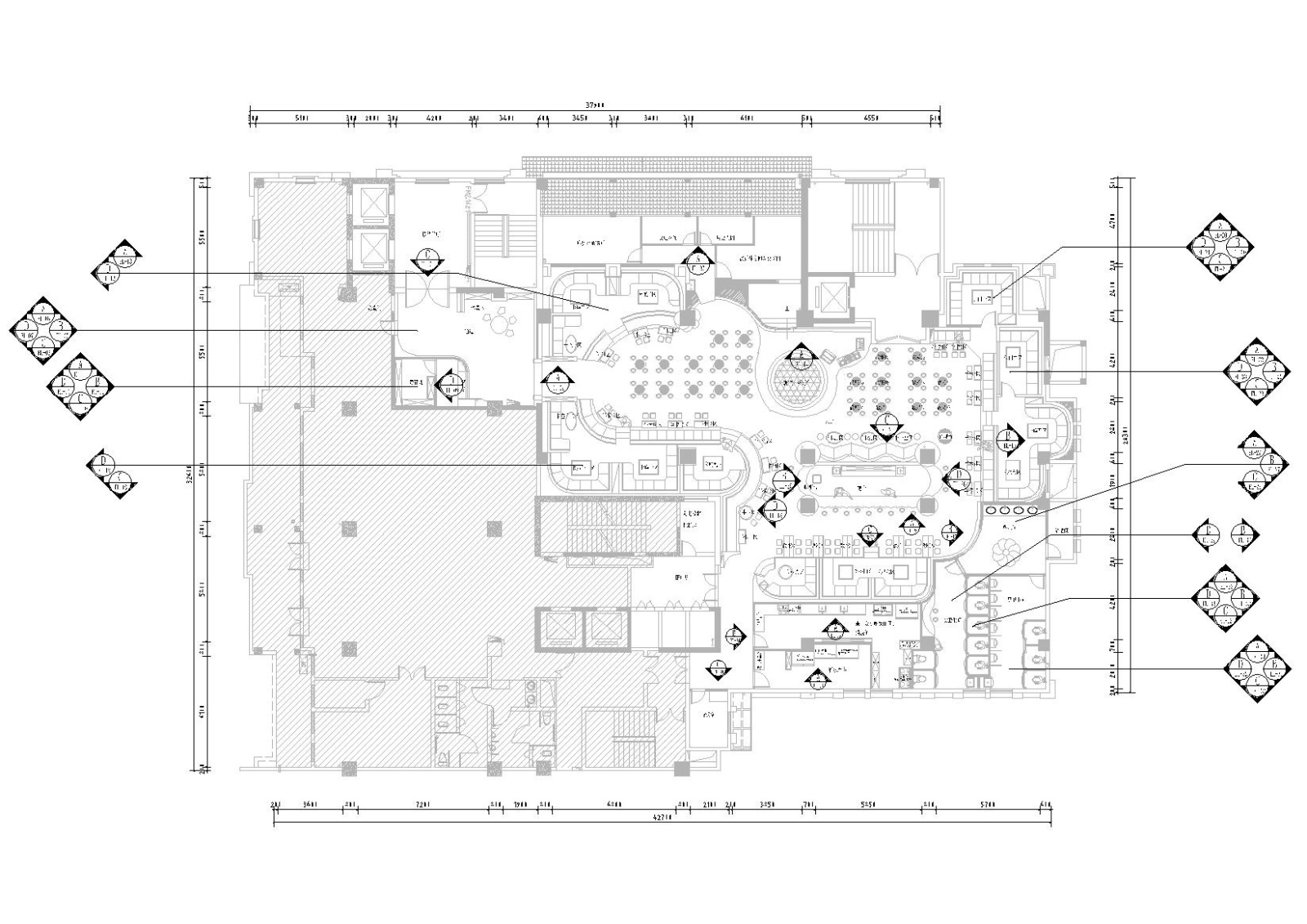 [广西]天琴酒吧全套装饰项目施工图+效果图cad施工图下载【ID:160710156】