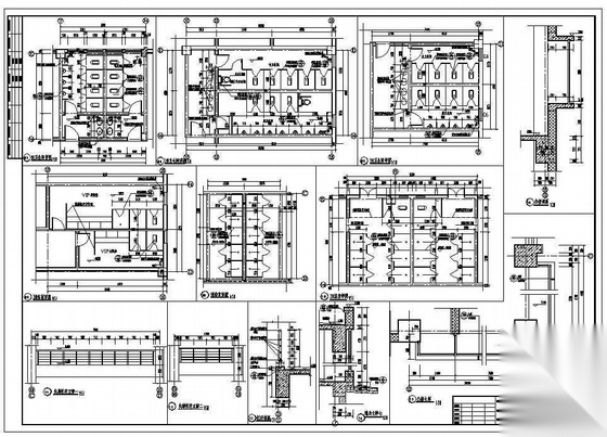 某居住区二层社区活动中心建筑施工图cad施工图下载【ID:165160151】