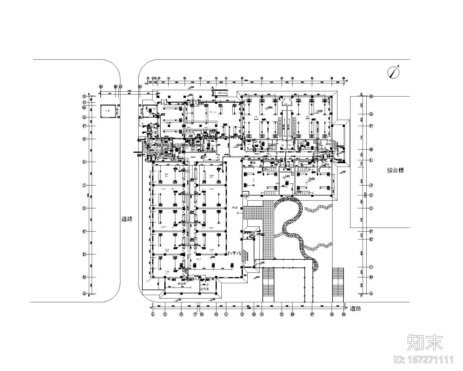 龙桥集团会议中心VRV空调通风系统设计图纸cad施工图下载【ID:167271111】