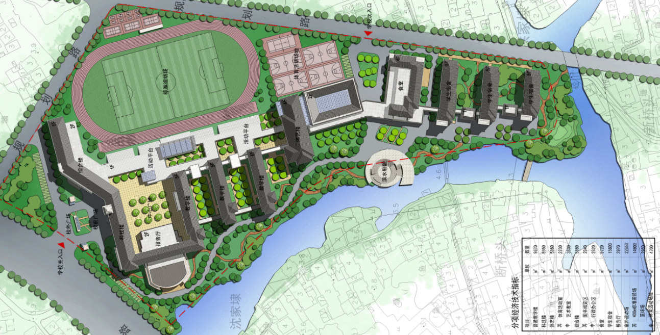 [浙江]杭州五常中学建筑方案cad施工图下载【ID:151648169】