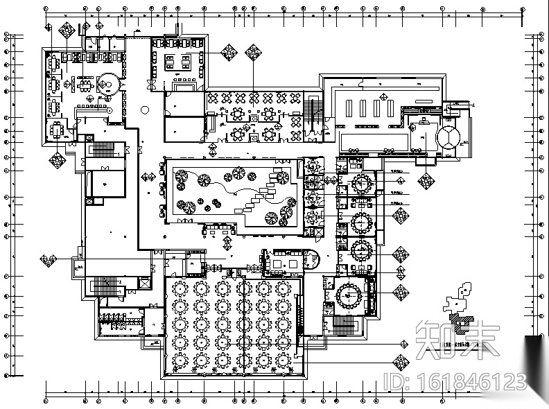 [浙江]五星级园林酒店设计施工图（附实景图）cad施工图下载【ID:161846123】