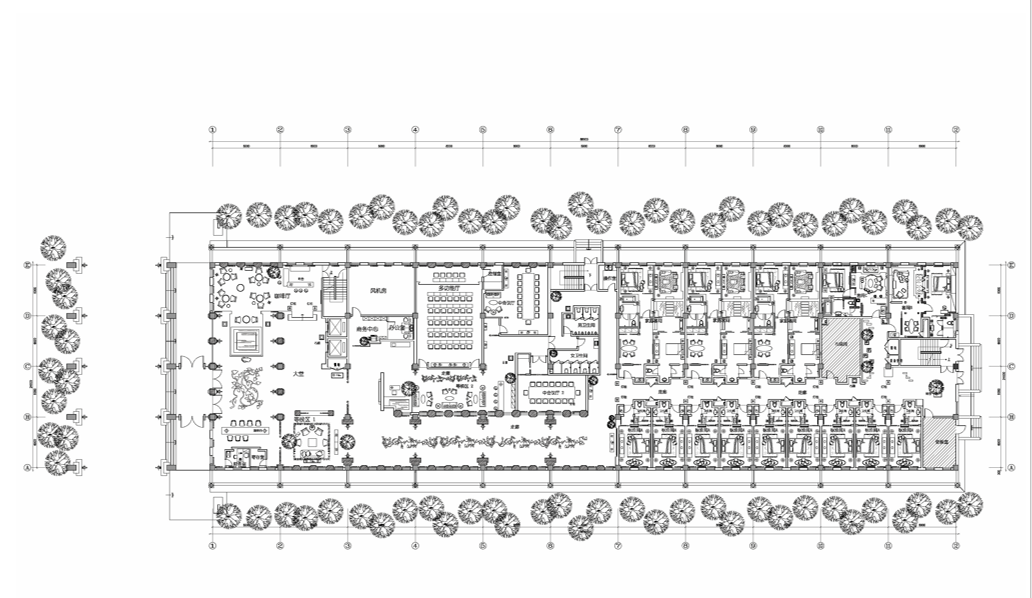 [河北]南宫恒业度假酒店室内室内设计方案（40页）施工图下载【ID:161843196】