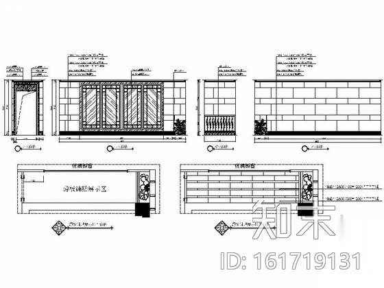 [天津]时尚陶瓷专卖店室内装修施工图cad施工图下载【ID:161719131】