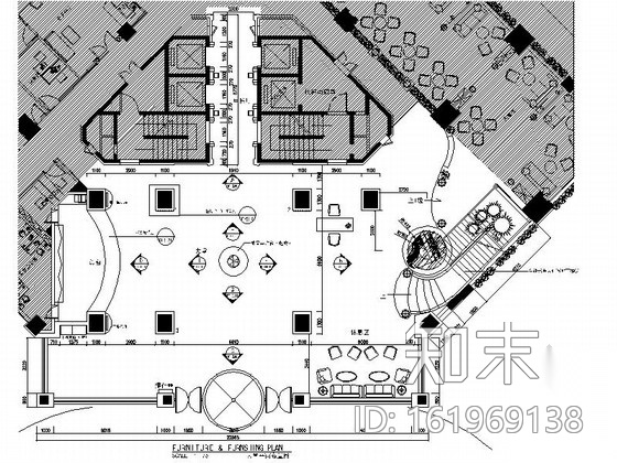 [湖南]长沙某国际大酒店大堂施工图施工图下载【ID:161969138】