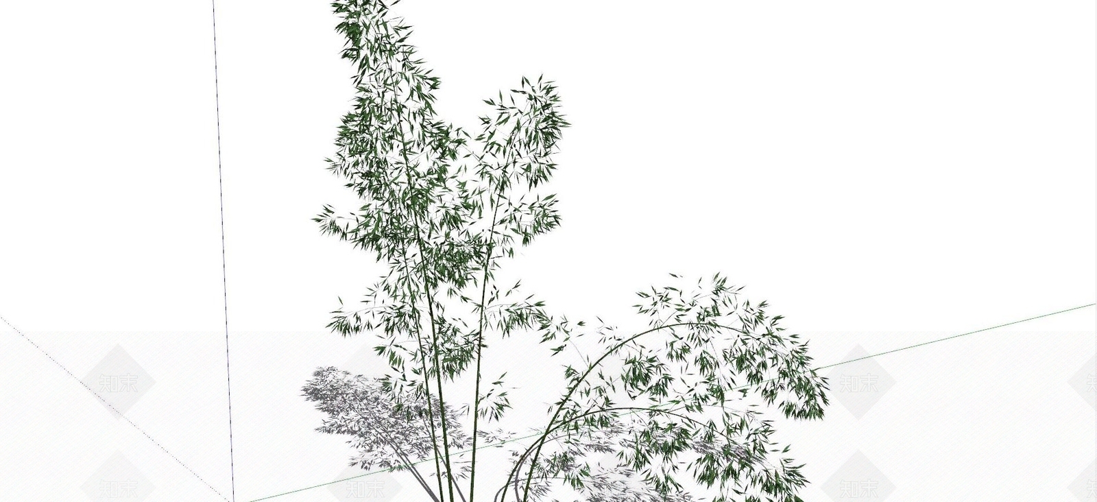 现代竹子免费SU模型下载【ID:1125086279】