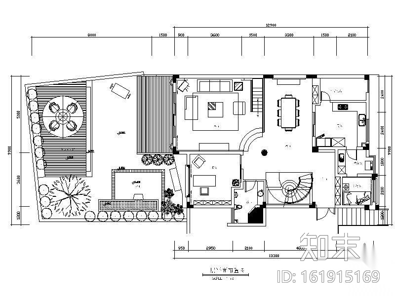 三层别墅空间设计图cad施工图下载【ID:161915169】