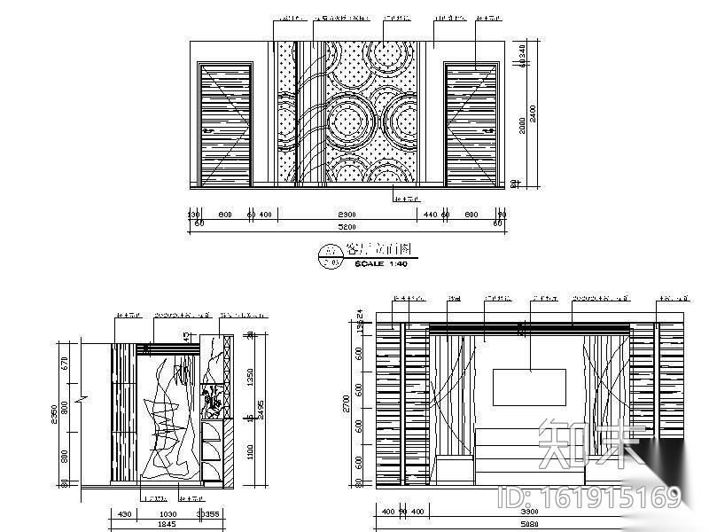 三层别墅空间设计图cad施工图下载【ID:161915169】